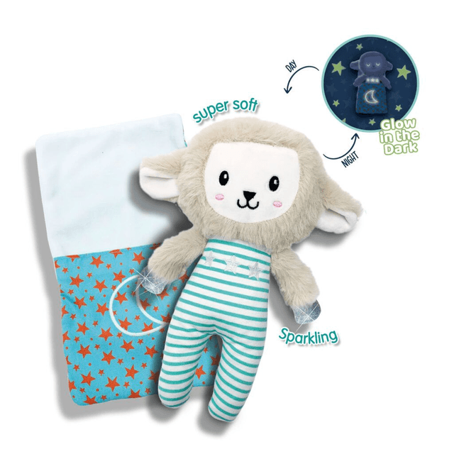 SES Tiny Talents Sleepy schaap Night buddy glow in the dark