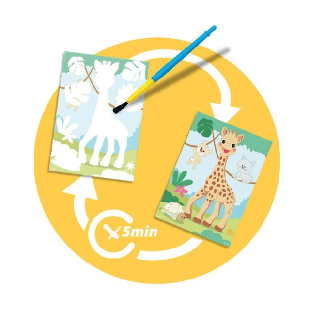 SES Creative Sophie la girafe  Kleuren met water