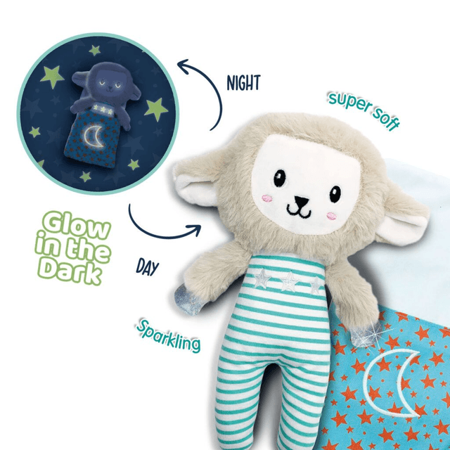 SES Tiny Talents Sleepy schaap Night buddy glow in the dark
