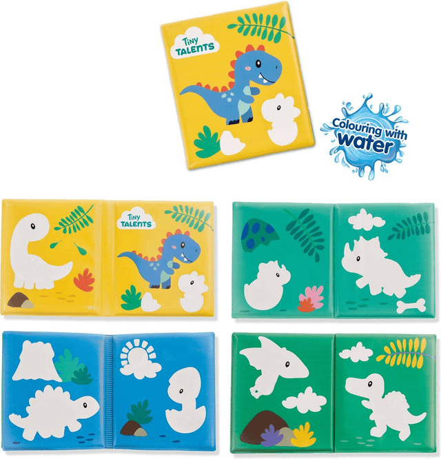 SES Tiny Talents Badboek Kleuren Met Water Dino's