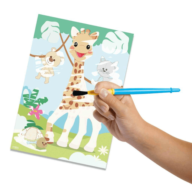 SES Creative Sophie la girafe  Kleuren met water
