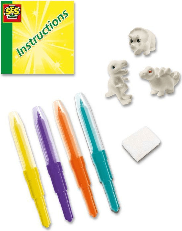 SES Creative Blow airbrush pennen Dino's surprise 3x