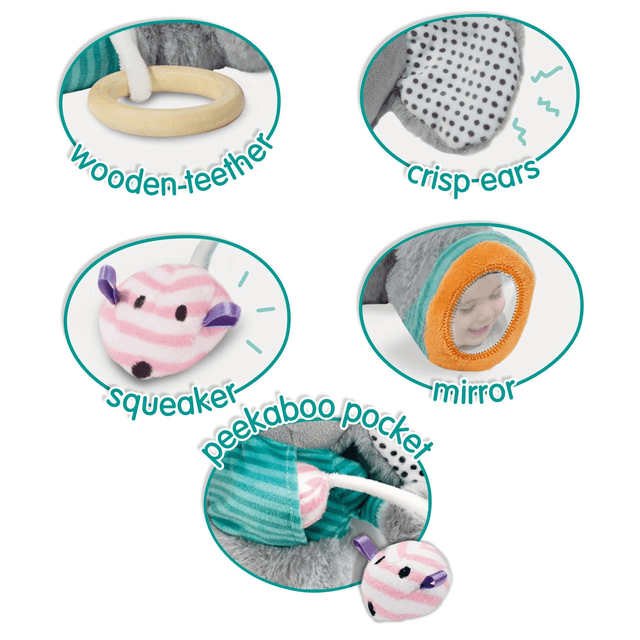 SES Tiny Talents Olfi sensory olifant knuffel
