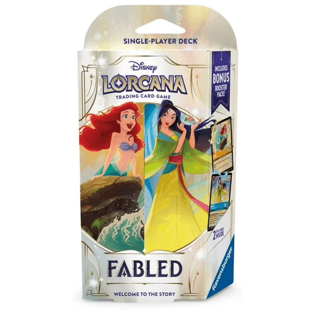 Disney&#039;s Lorcana: Fabled Starter Deck Ariel &amp; Mulan